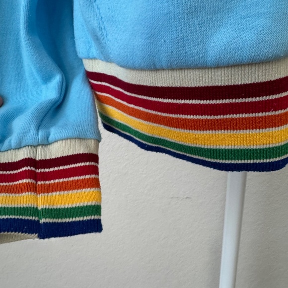 Aviator Nation Blue Rainbow Full Zip Jacket Sweatshirt Hoodie Unisex Size M - Picture 4 of 10